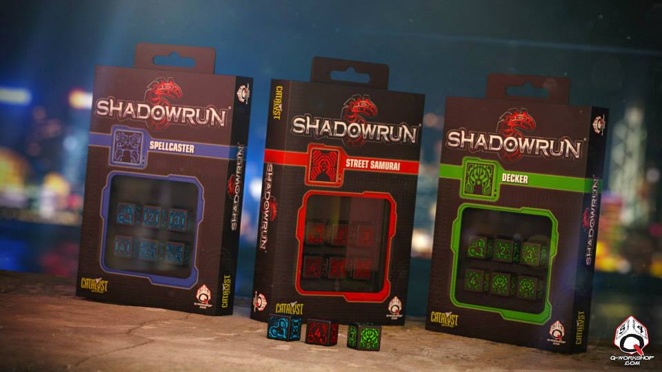 A Q-Workshop Shadowrun kockakészletei kegyetlen jól néznek ki