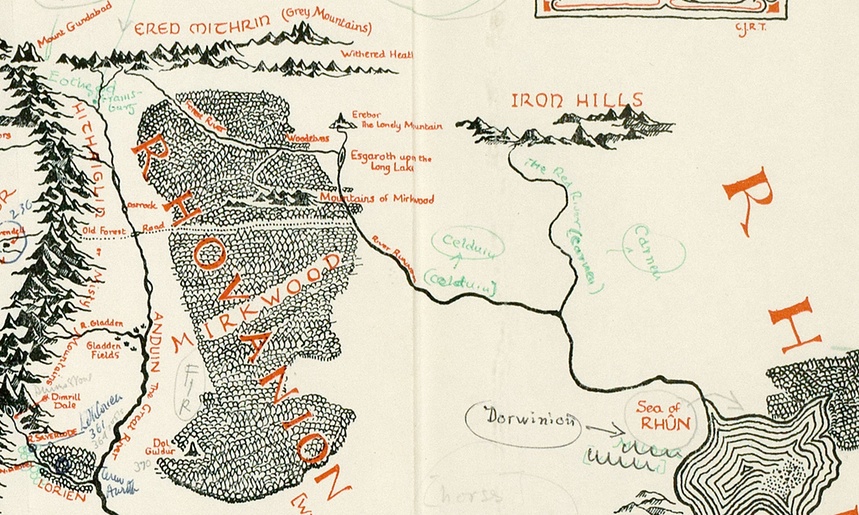 Középfölde térképet találtak Tolkien saját kezű javaslataival