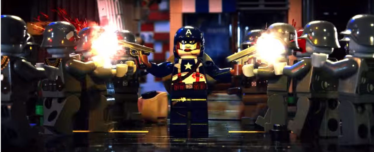Amerika kapitány náci zombikat öl minden idők legerőszakosabb LEGO-filmjében
