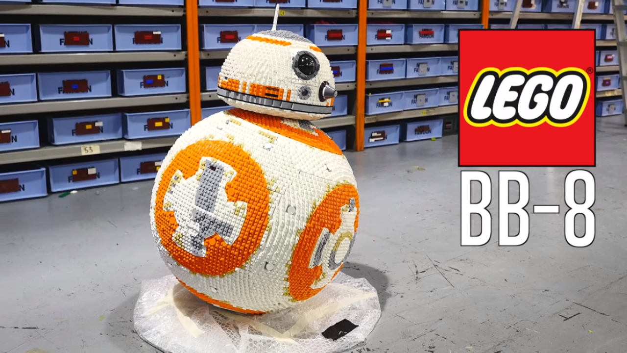 Így épül az életnagyságú BB-8 LEGO